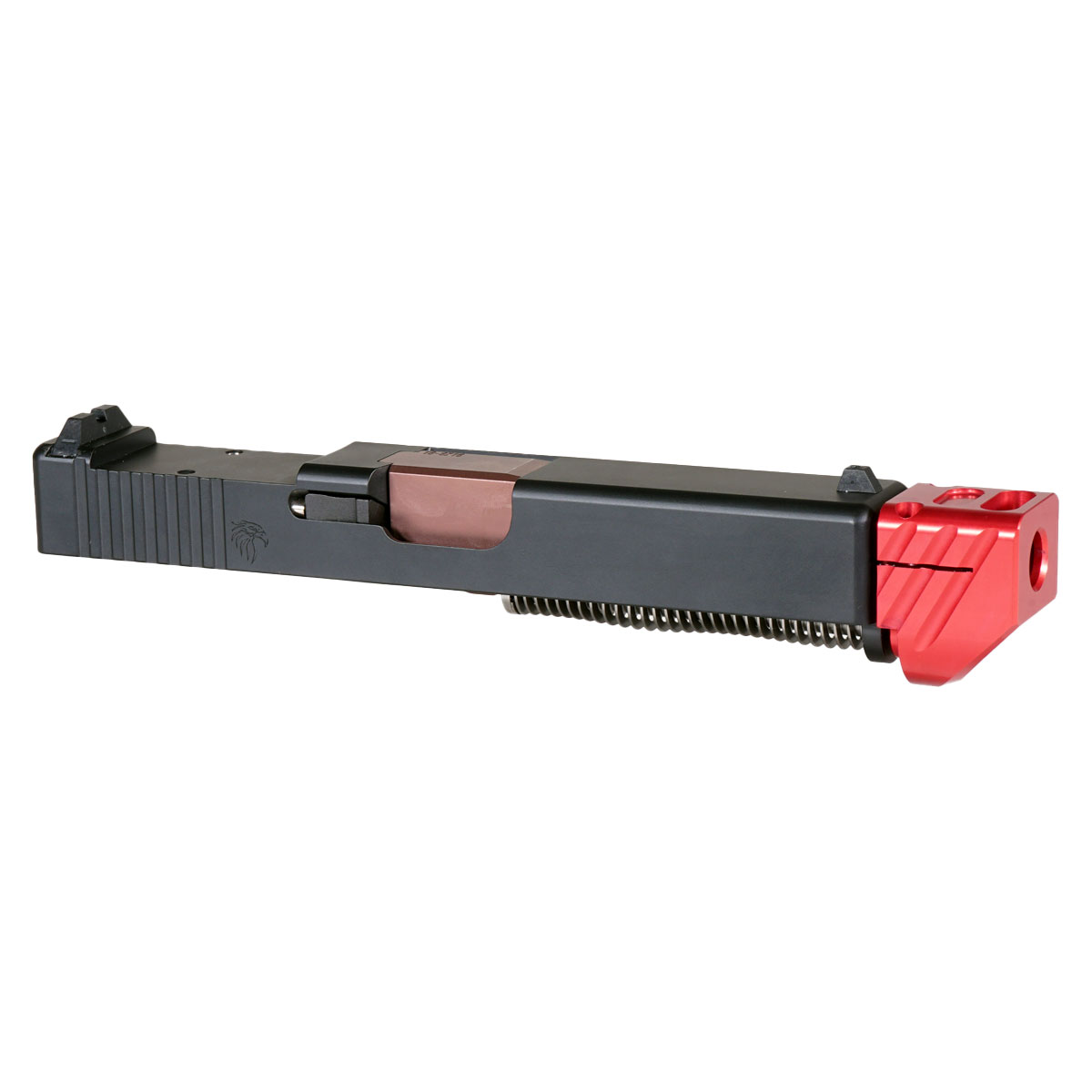 DTT 'Blockbuster V3 w/ Red Compensator' 9mm Complete Slide Kit - Glock 19 Gen 1-3 Compatible