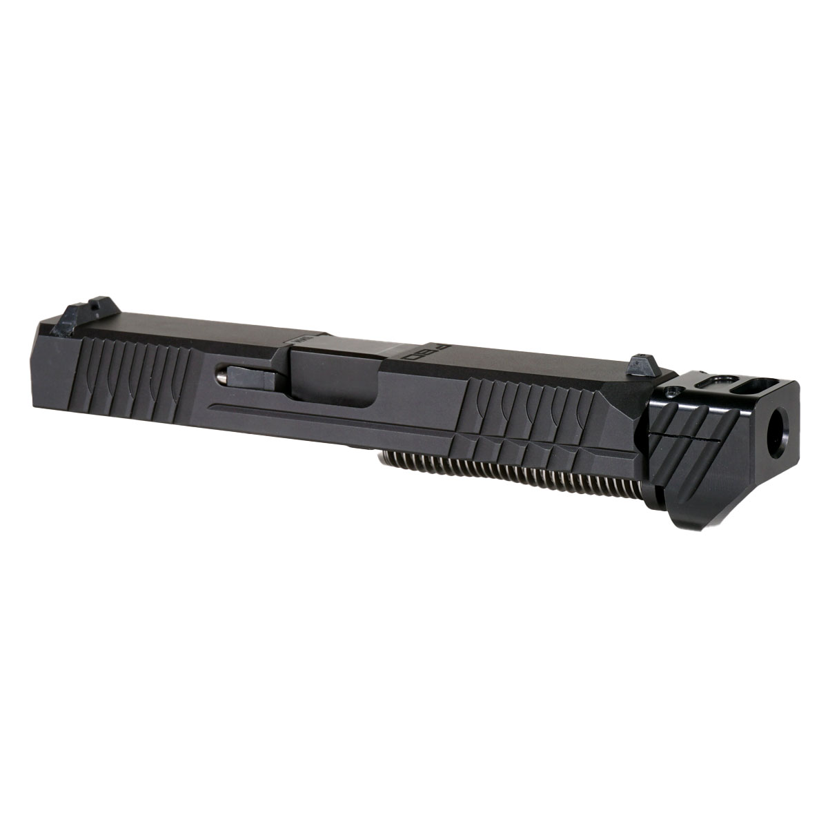 DDS 'Paracausal V4 w/ Black Compensator' 9mm Complete Slide Kit - Glock 19 Gen 1-3 Compatible
