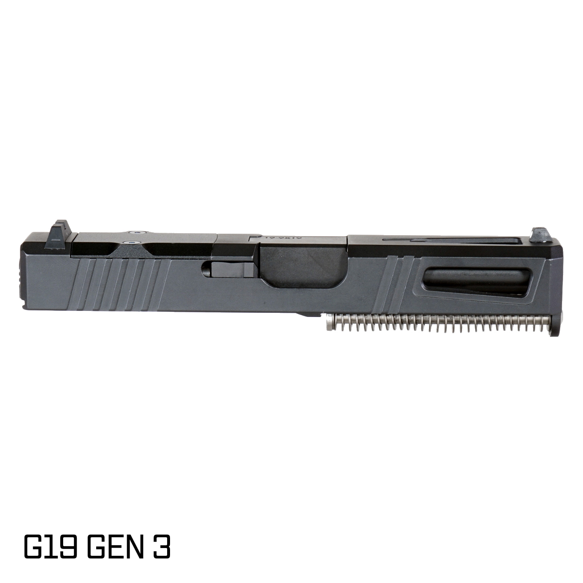 DTT Stiffler MFG Blemished Lionheart Nitride Barrel G19 Gen 1-3 Compatible 9MM Black RMR Complete Slide Kit