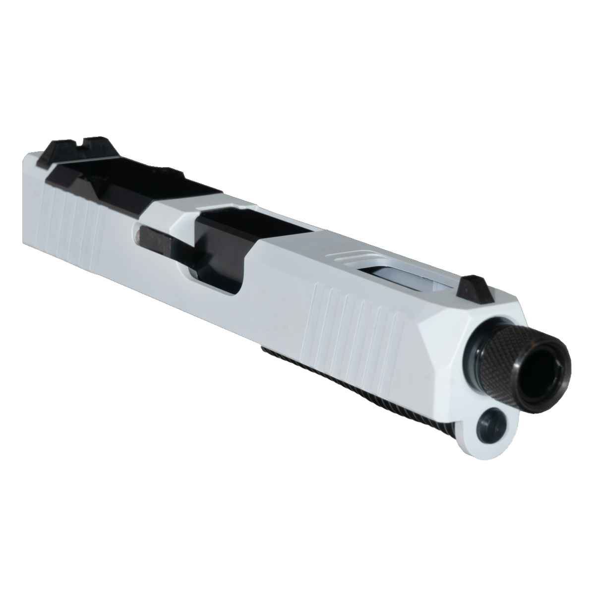 DTT Stiffler MFG White Eclipse Glock 19 Compatible Complete Slide Kit