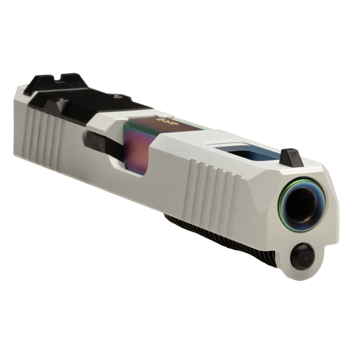 DTT Stiffler MFG White Static Glock 19 Compatible Complete Slide Kit