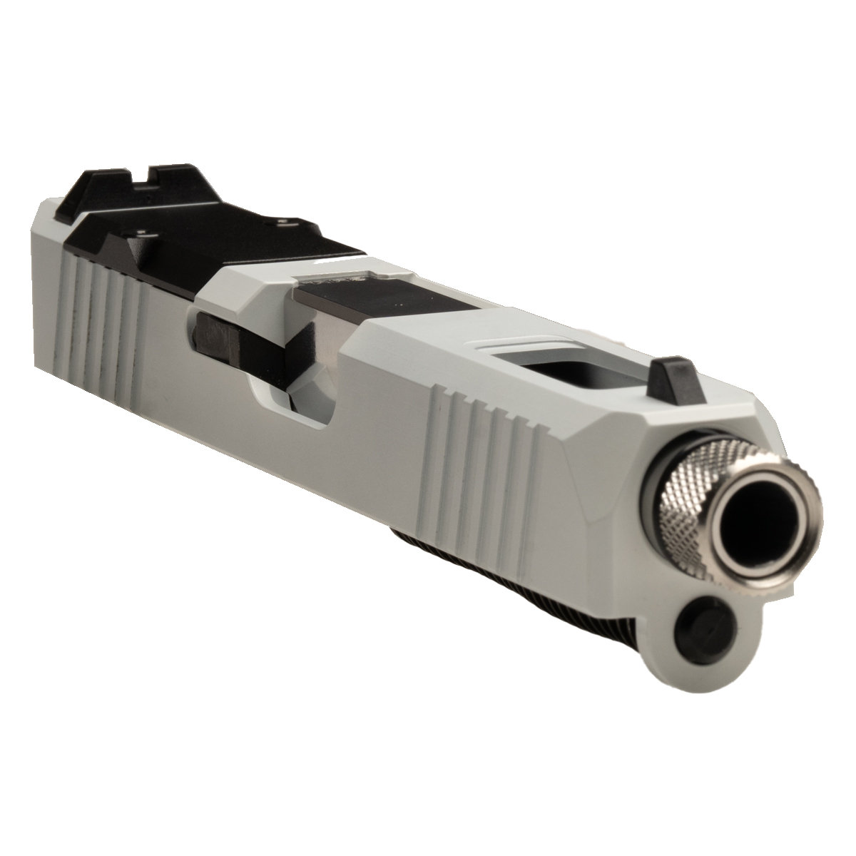 DTT Stiffler MFG White Monster Glock 19 Compatible Complete Slide Kit