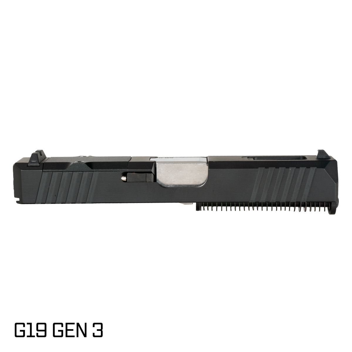 DTT Stiffler MFG Wayfinder Ported Polished Stainless Barrel G19 Gen 1-3 Compatible 9MM Black RMR Complete Slide Kit