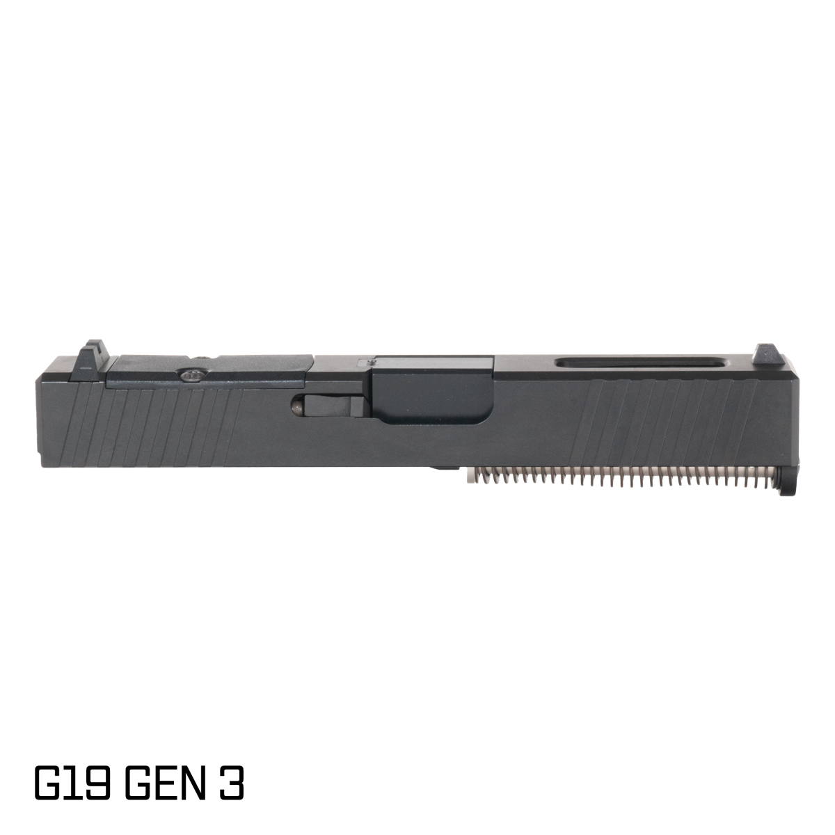 Davidson Defense Paladin Crowned Nitride Barrel G19 Gen 1-3 Compatible 9MM Black RMR Complete Slide Kit
