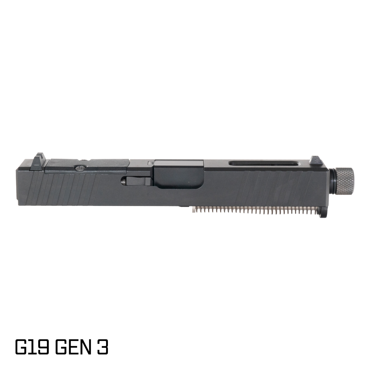 Davidson Defense Paladin Threaded Nitride Barrel G19 Gen 1-3 Compatible 9MM Black RMR Complete Slide Kit