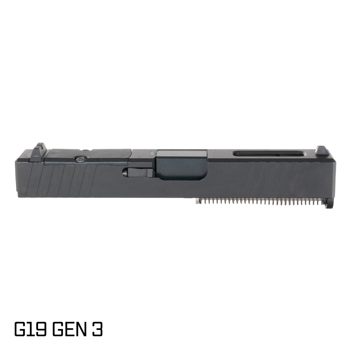 Davidson Defense Paladin Ported Nitride Barrel G19 Gen 1-3 Compatible 9MM Black RMR Complete Slide Kit