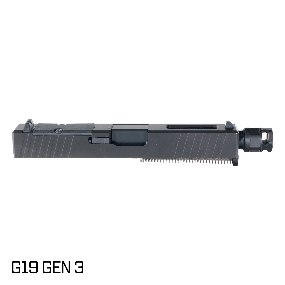 Davidson Defense Paladin Comped Nitride Barrel G19 Gen 1-3 Compatible 9MM Black RMR Complete Slide Kit