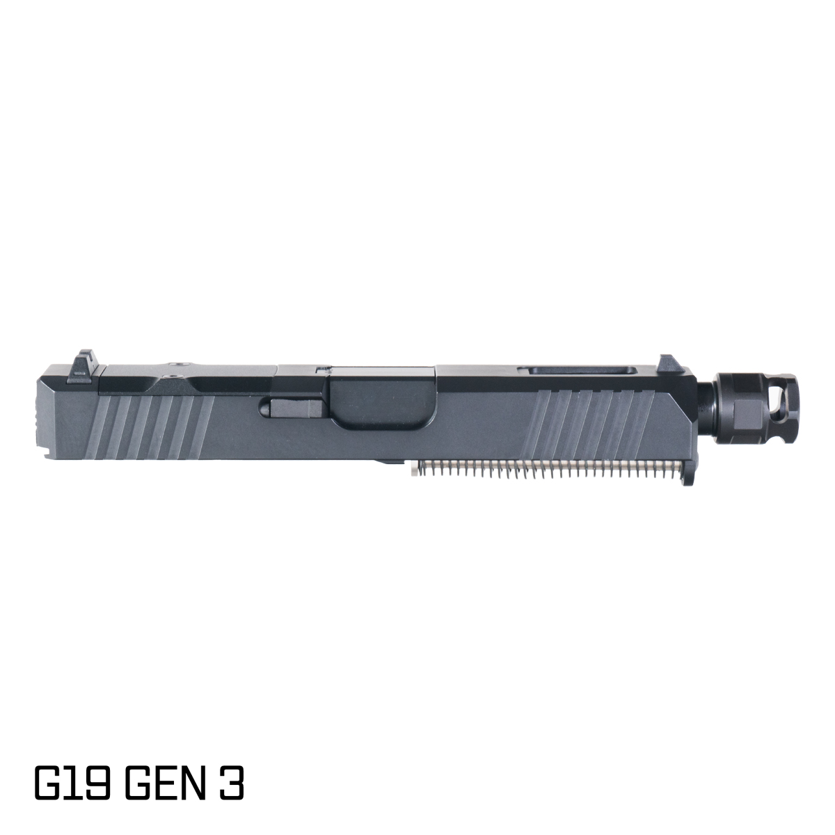 Davidson Defense Wayfinder Comped Nitride Barrel G19 Gen 1-3 Compatible 9MM Black RMR Complete Slide Kit