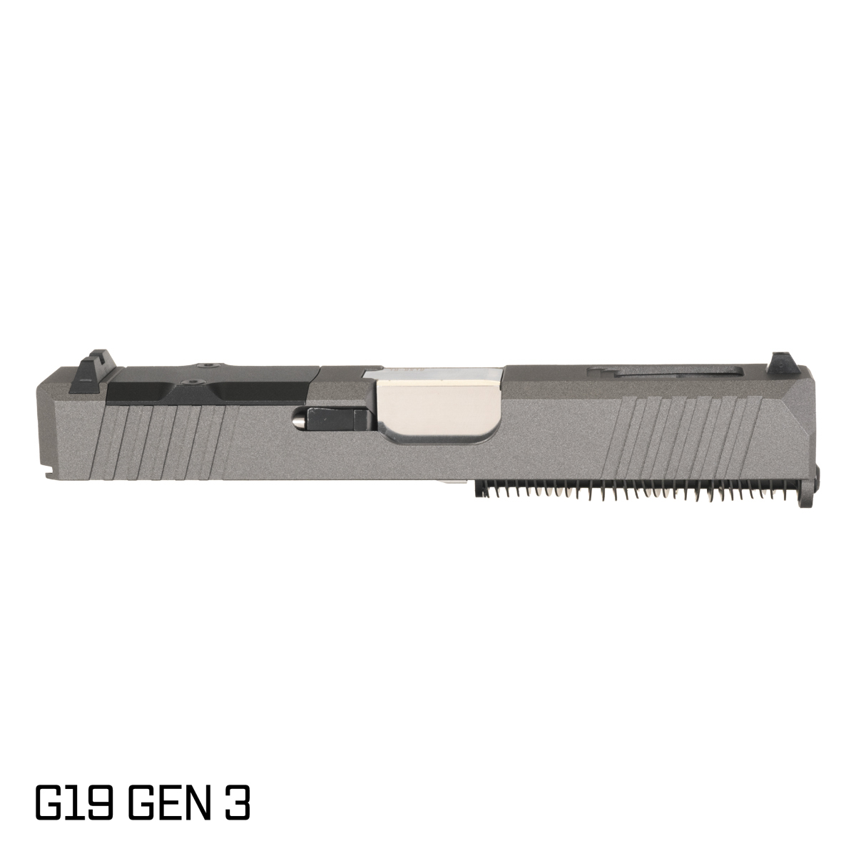 DTT Stiffler MFG Wayfinder Ported Polished Stainless Barrel G19 Gen 1-3 Compatible 9MM Tungsten RMR Complete Slide Kit