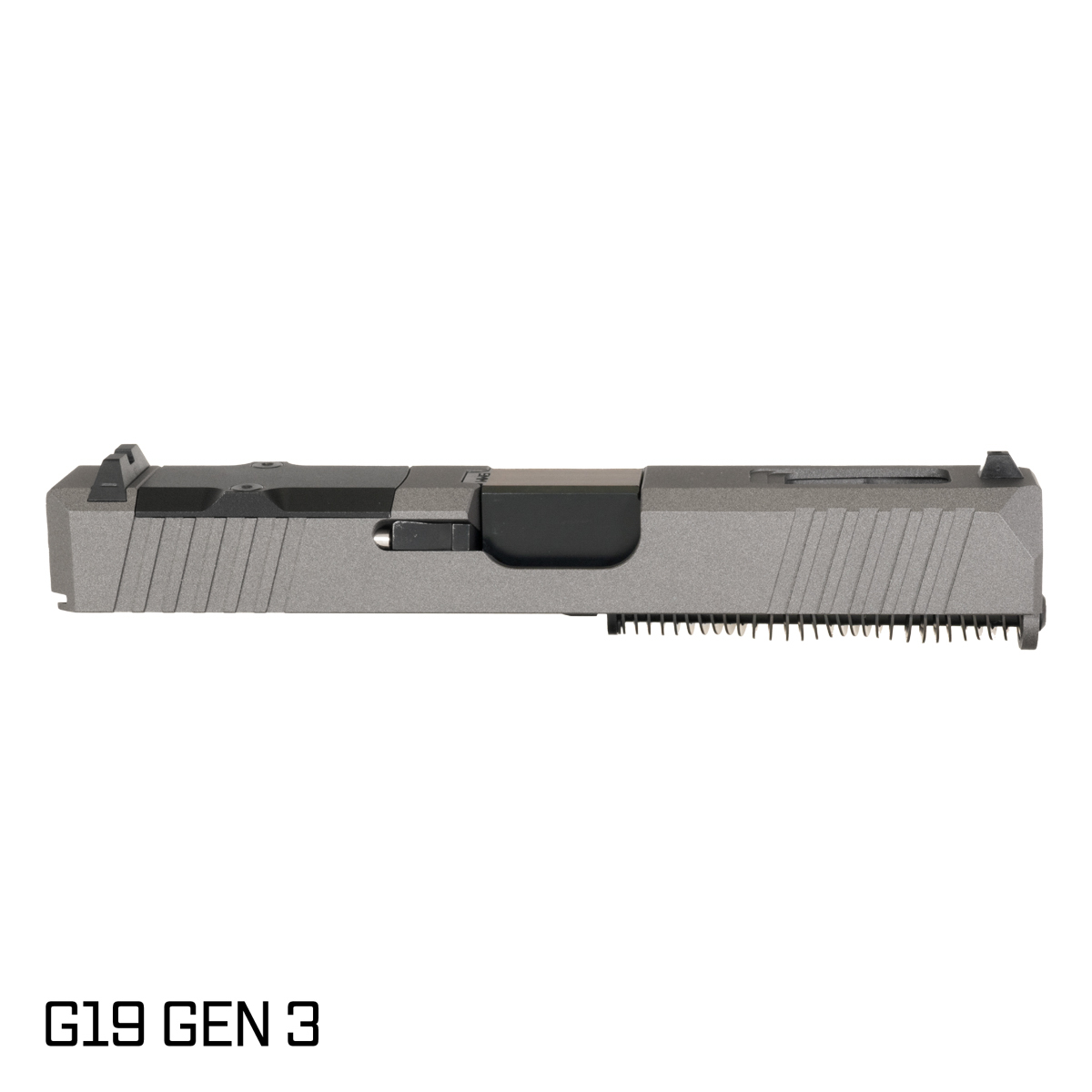 DTT Stiffler MFG Wayfinder Crowned Nitride Barrel G19 Gen 1-3 Compatible 9MM Tungsten RMR Complete Slide Kit