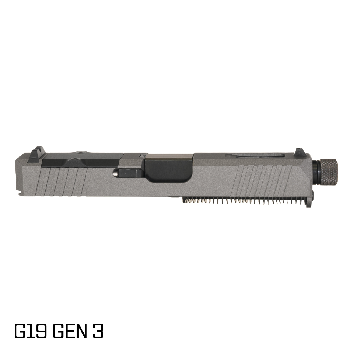 DTT Stiffler MFG Wayfinder Threaded Nitride Barrel G19 Gen 1-3 Compatible 9MM Tungsten RMR Complete Slide Kit