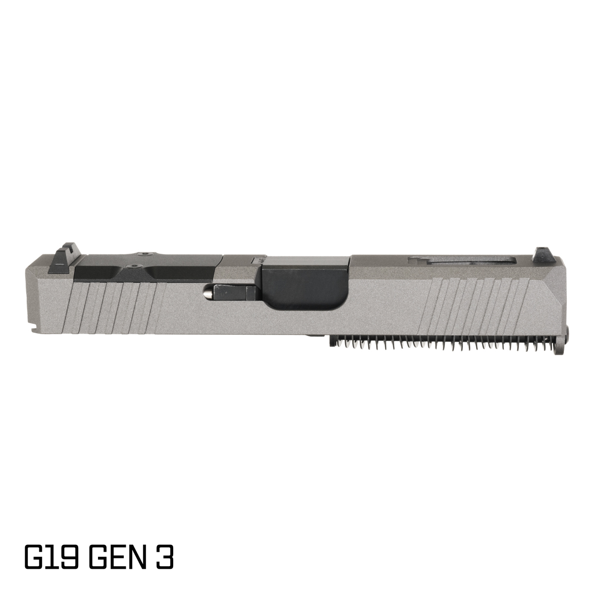 DTT Stiffler MFG Wayfinder Ported Nitride Barrel G19 Gen 1-3 Compatible 9MM Tungsten RMR Complete Slide Kit