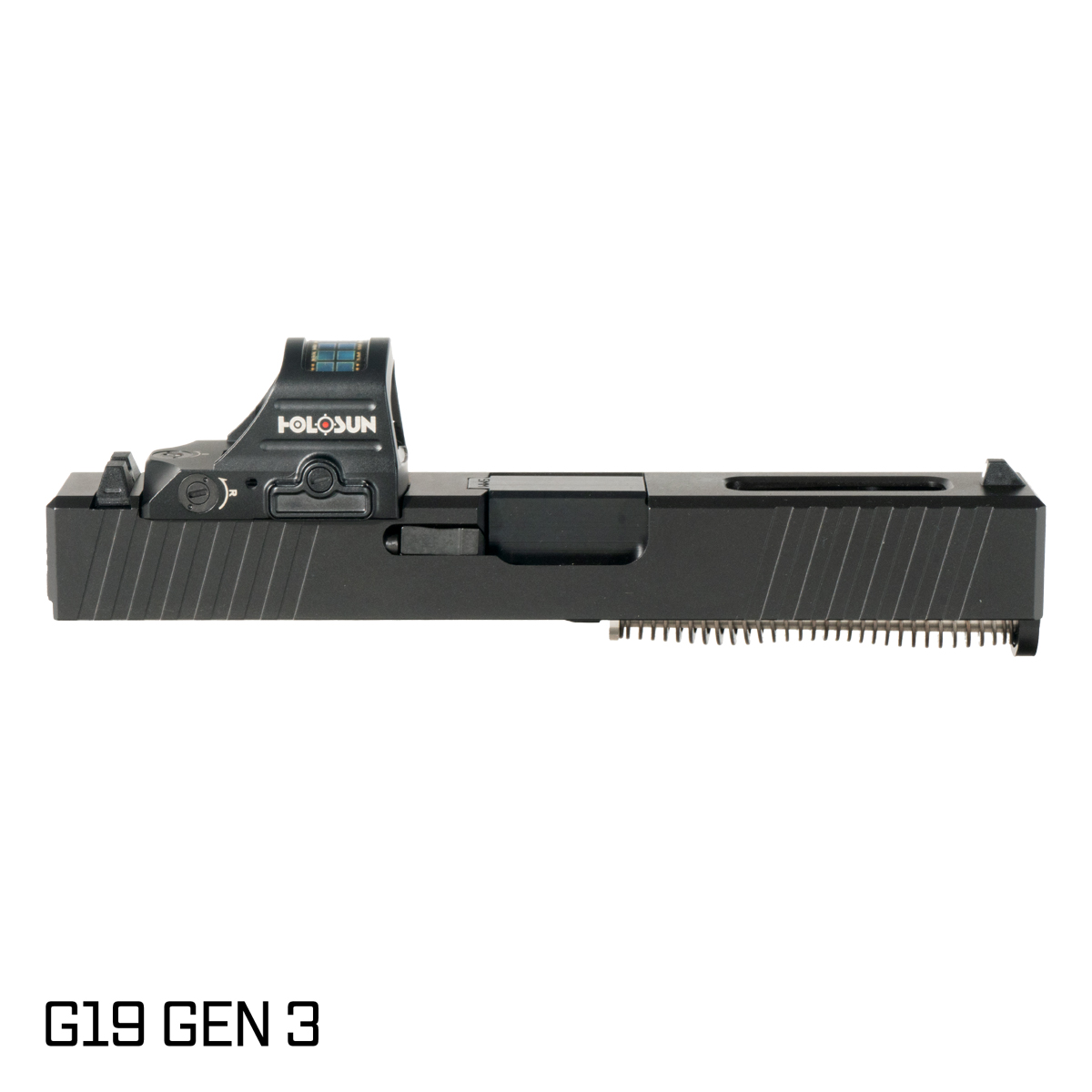 Davidson Defense Paladin Ported Nitride Barrel G19 Gen 1-3 Compatible 9MM Black RMR Complete Slide Kit, Holosun 507C-X2 Red Dot