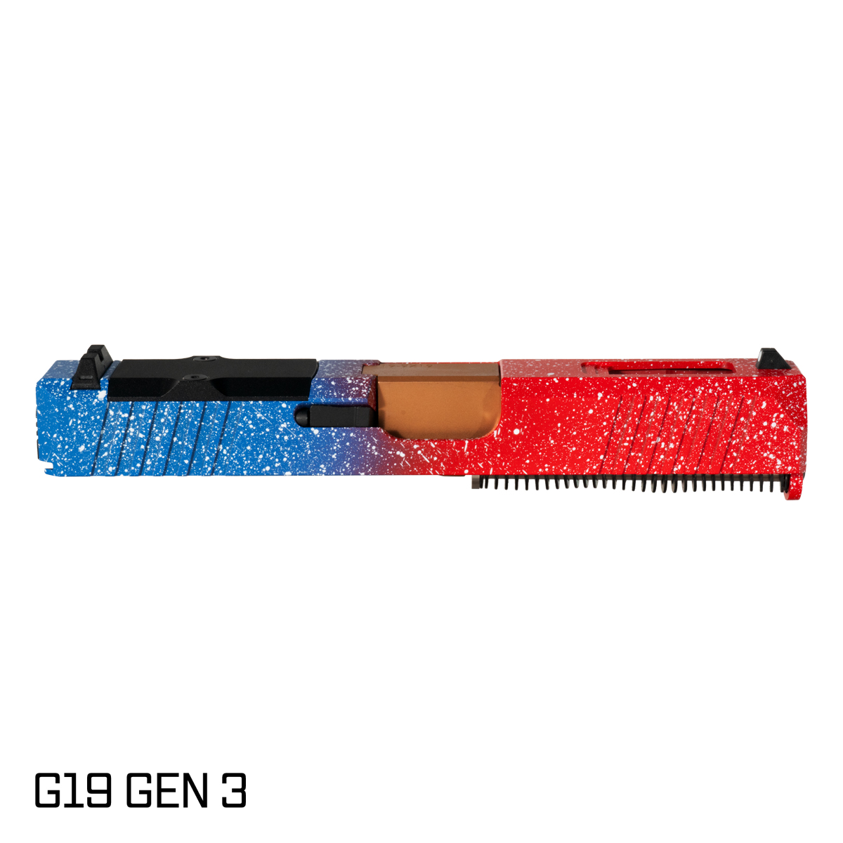DTT Stiffler MFG Wayfinder Ported Copper PVD G19 Gen 1-3 Compatible 9MM USA Cerakote Complete Slide Kit
