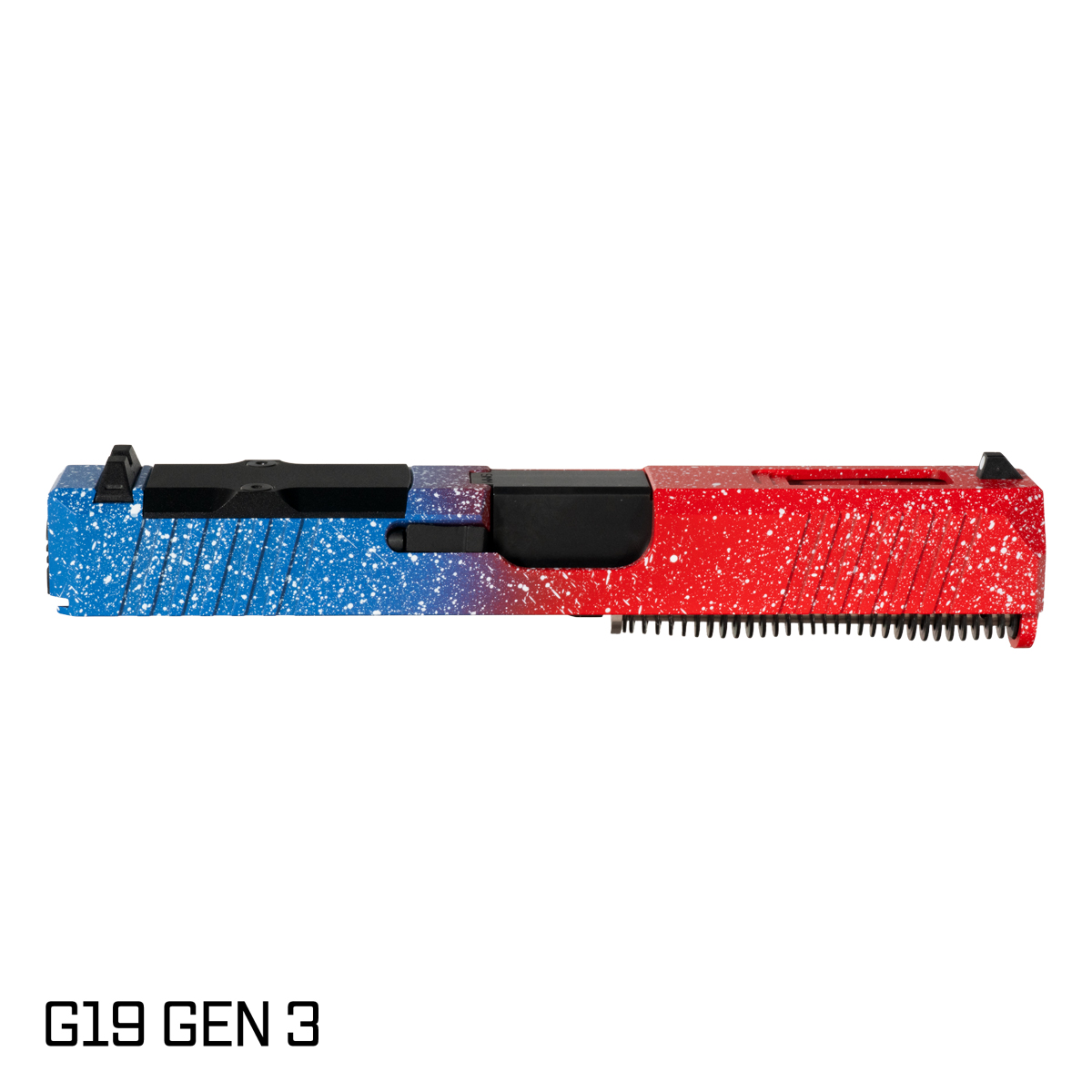 DTT Stiffler MFG Wayfinder Ported Nitride Barrel G19 Gen 1-3 Compatible 9MM 17-4 Stainless Steel Top Window Cut USA Cerakote Complete Slide Kit