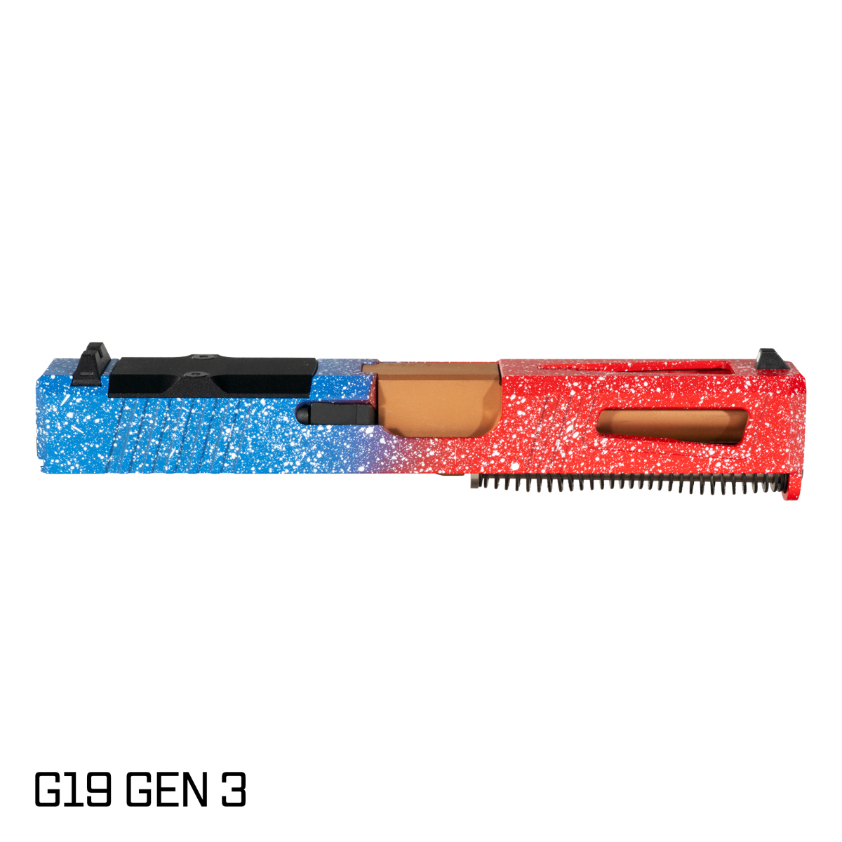 Paladin' Ported Copper PVD Barrel G17 Gen 1-3 Compatible 9MM 416R