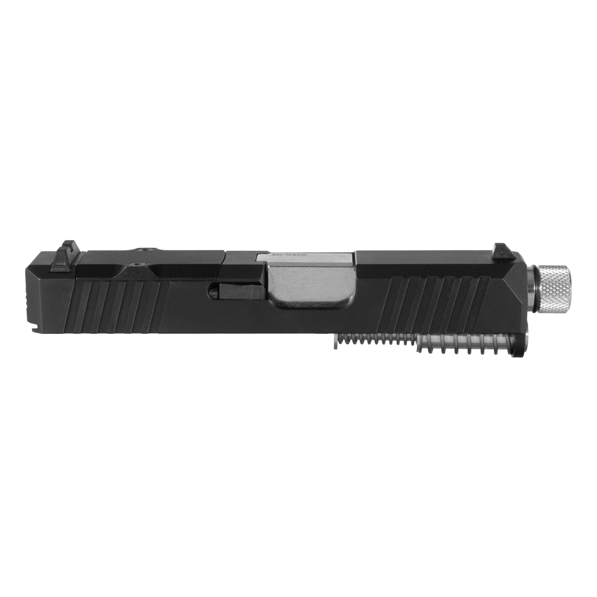DTT Stiffler MFG Valkyrie Threaded Polished Barrel G26 Gen 1-3 Compatible 9MM 17-4 Stainless Steel Black Nitride Complete Slide Kit