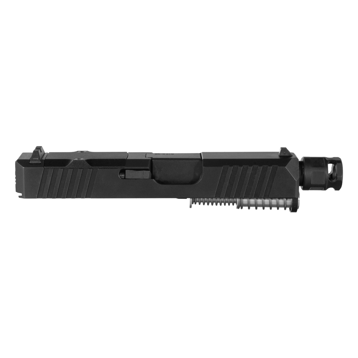 DTT Stiffler MFG Valkyrie Threaded Nitride Barrel G26 Gen 1-3 Compatible 9MM 17-4 Stainless Steel Black Nitride Complete Slide Kit, Armaspec Micro Comp