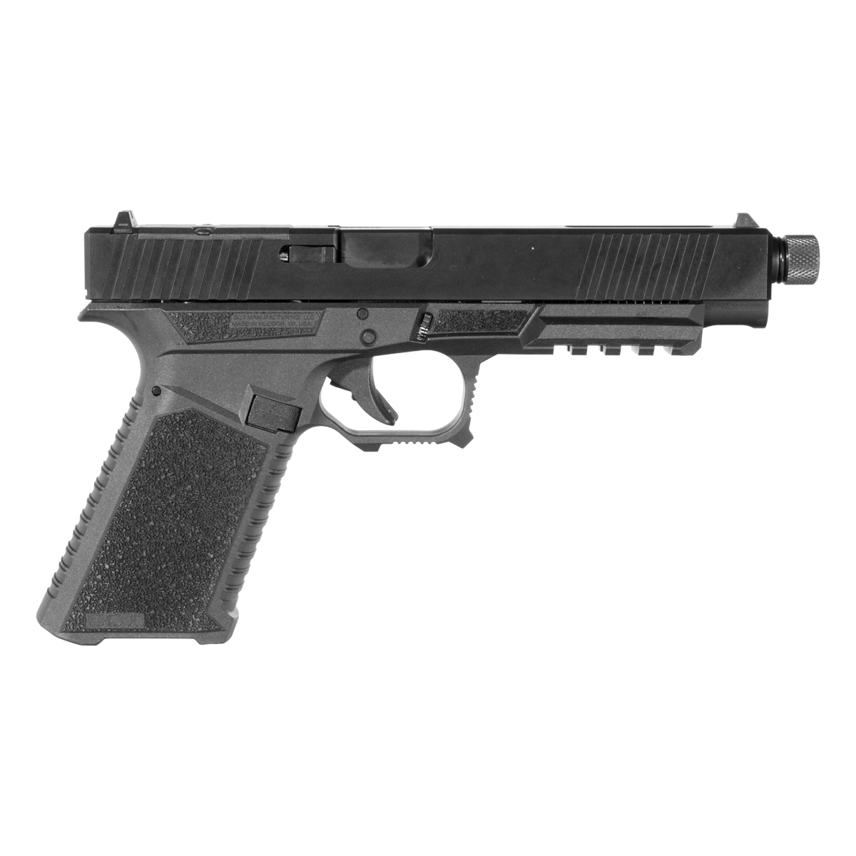 Patmos G43 Slide For Glock 43 Gen 1-3 9mm - Black Finish USA Made - No Sights