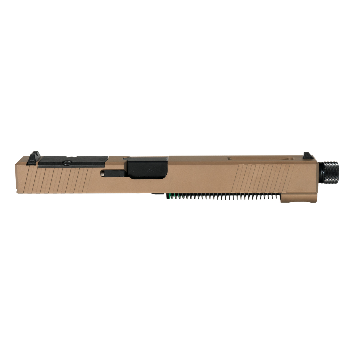 Davidson Defense Tribunal Threaded Black DLC Barrel G34 Gen 1-3 Compatible 9MM 17-4 Stainless Steel FDE Complete Slide Kit