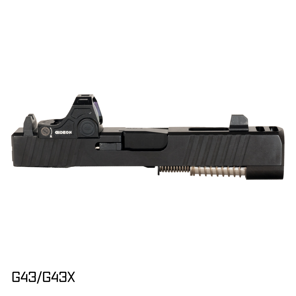 DTT Customs The Leviathan Glock Compatible G43 Complete Slide Kit w/ Gideon Optics Judge (RMSC) Single Red Dot