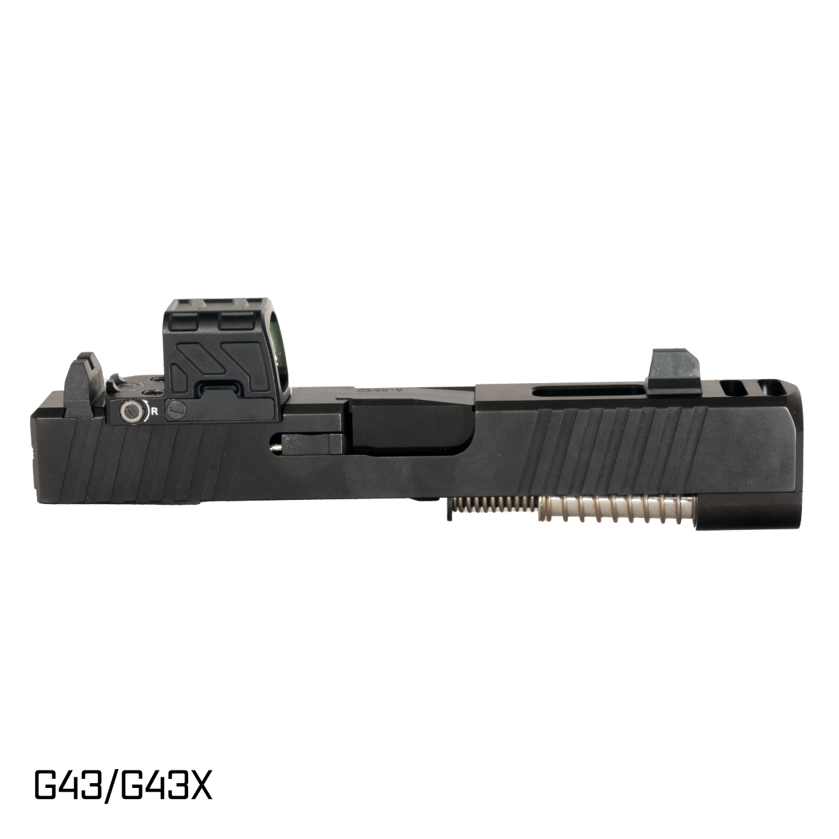 DTT The Leviathan Glock Compatible G43 Complete Slide Kit w/ Gideon Optics Valor MINI (RMSC) Enclosed Multi Reticle Red Emitter