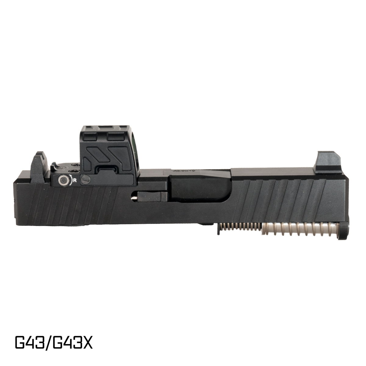 DTT Doctor's Orders Glock Compatible G43 Complete Slide Kit w/Gideon Optics Valor MINI (RMSC) Enclosed Multi Reticle Red Emitter