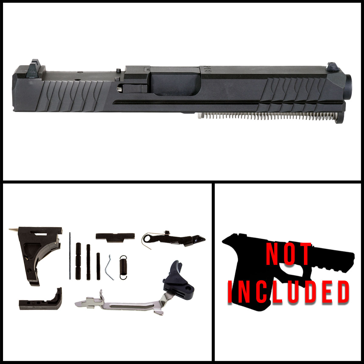 DDS 'Terrafluid' 9mm Full Gun Kit (Everything minus Frame) - Glock 17 Gen 1-3 Compatible