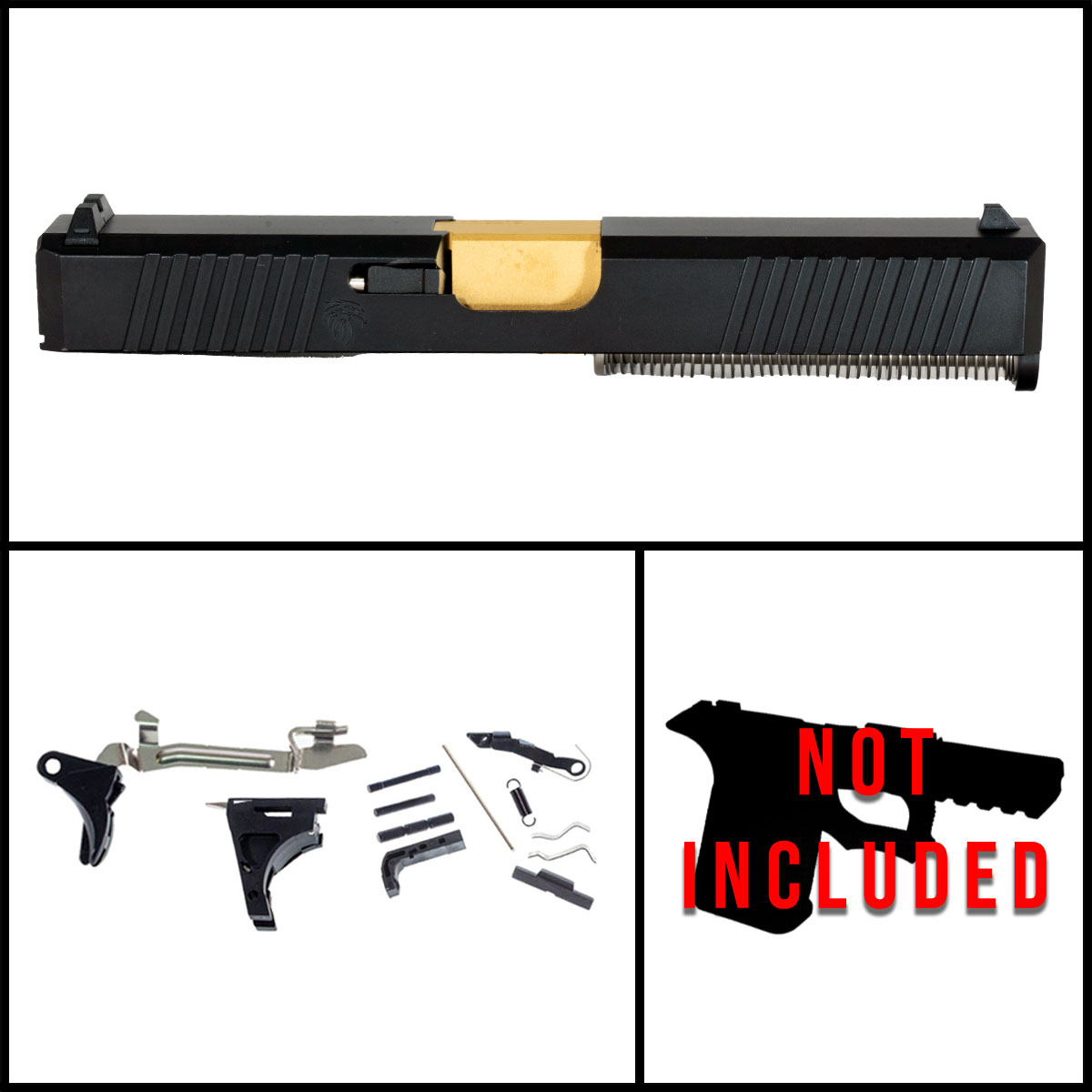 DTT Golden Child Glock G17 Compatible Full Pistol Build Kit (Everything Minus Frame)
