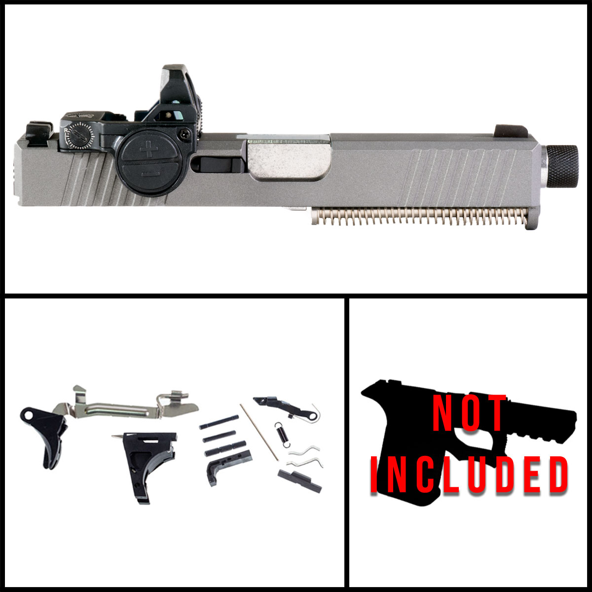 DD 'Urban Ranger' 9mm Full Pistol Build Kit (Everything Minus Frame) - Glock 19 Gen 1-3 Compatible
