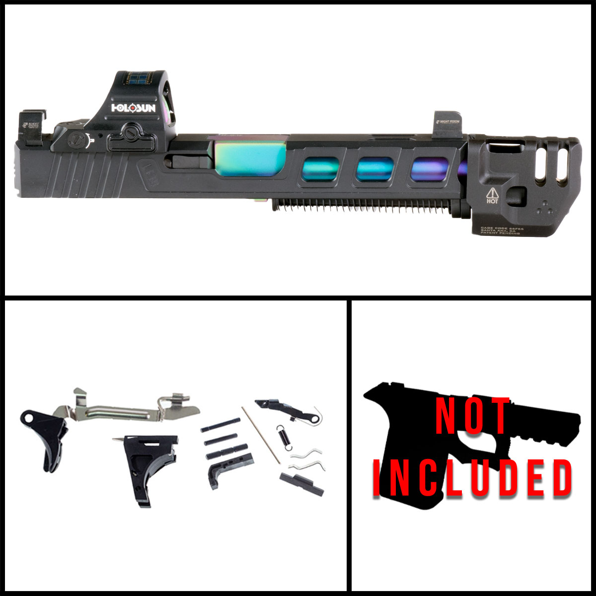 DD 'Stormrider' 9mm Full Pistol Build Kit (Everything Minus Frame) - Glock 19 Gen 1-3 Compatible