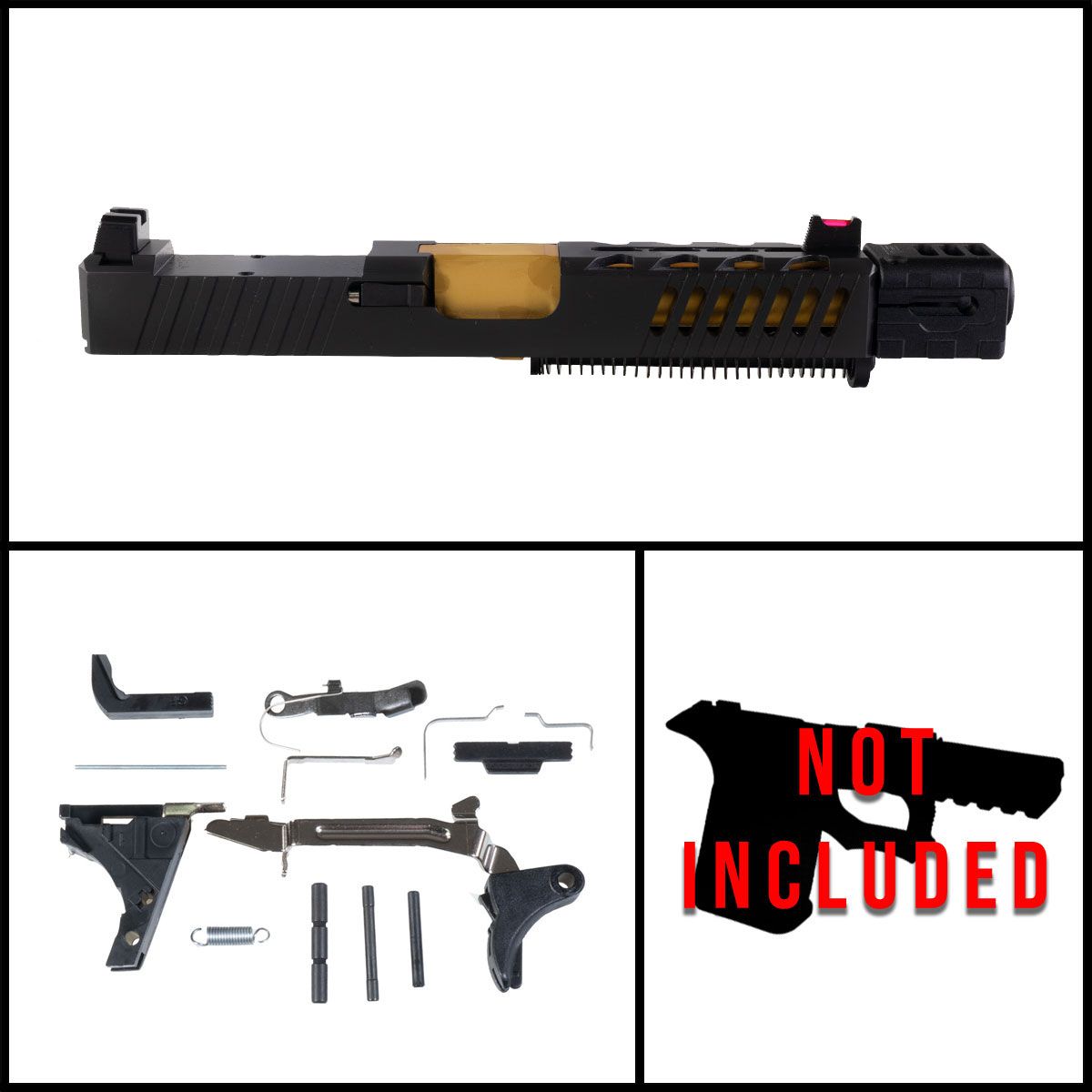 DTT 'Beom w/ Sylvan Arms Compensator' 9mm Full Pistol Build Kit (Everything Minus Frame) - Glock 19 Gen 1-3 Compatible