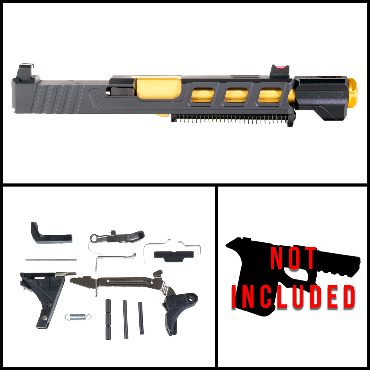 DDS 'Peng w/ Tyrant Designs Compensator' 9mm Full Pistol Build Kit (Everything Minus Frame) - Glock 19 Gen 1-3 Compatible
