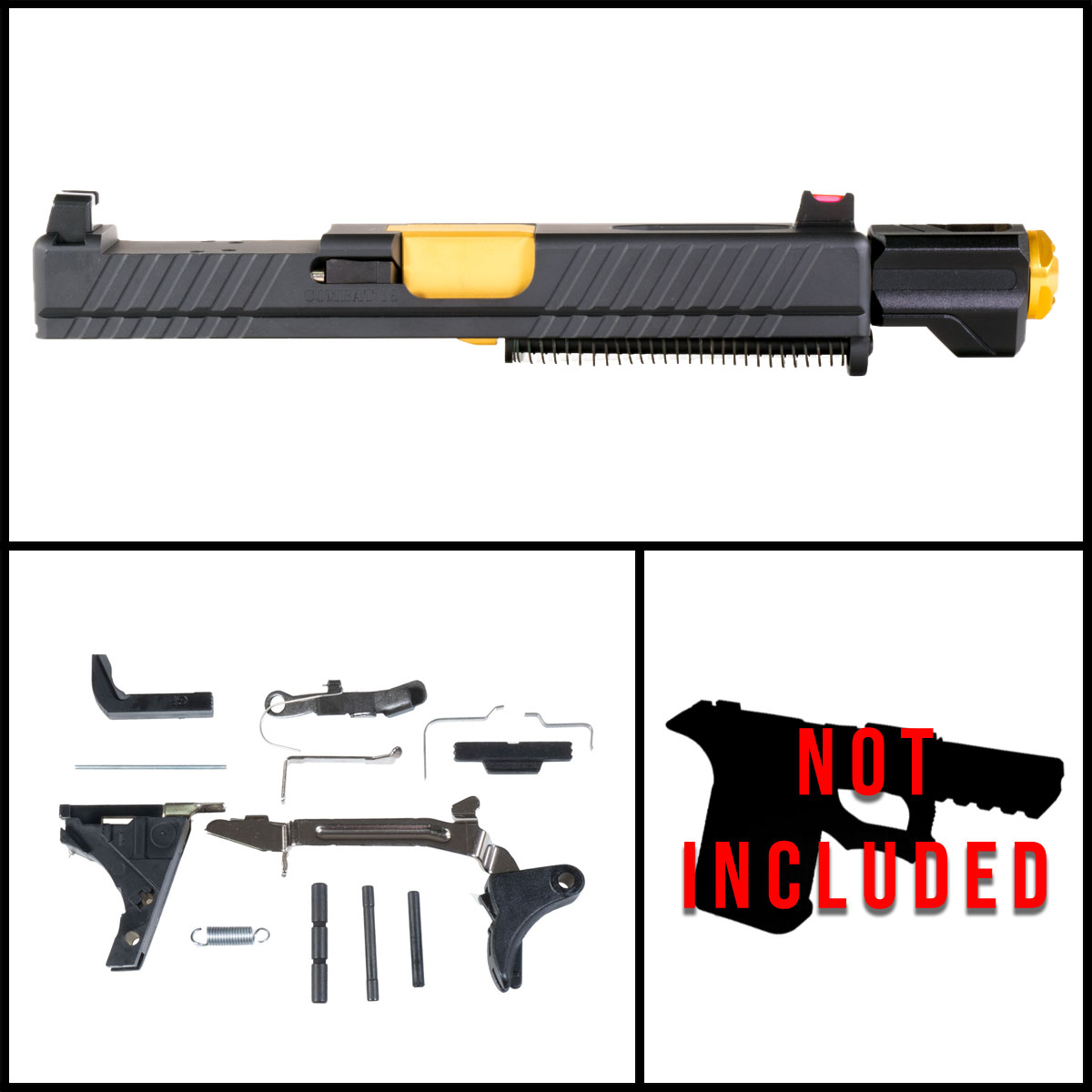 DD 'Bbang w/ Tyrant Designs Compensator' 9mm Full Pistol Build Kit (Everything Minus Frame) - Glock 19 Gen 1-3 Compatible