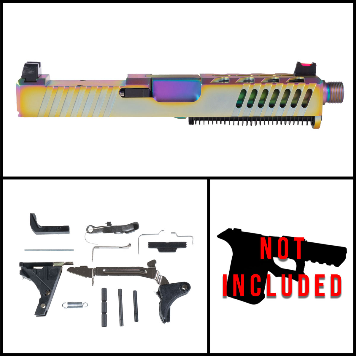 MMC 'Radiant' 9mm Full Pistol Build Kits (Everything Minus Frame) - Glock 19 Gen 1-2 Compatible