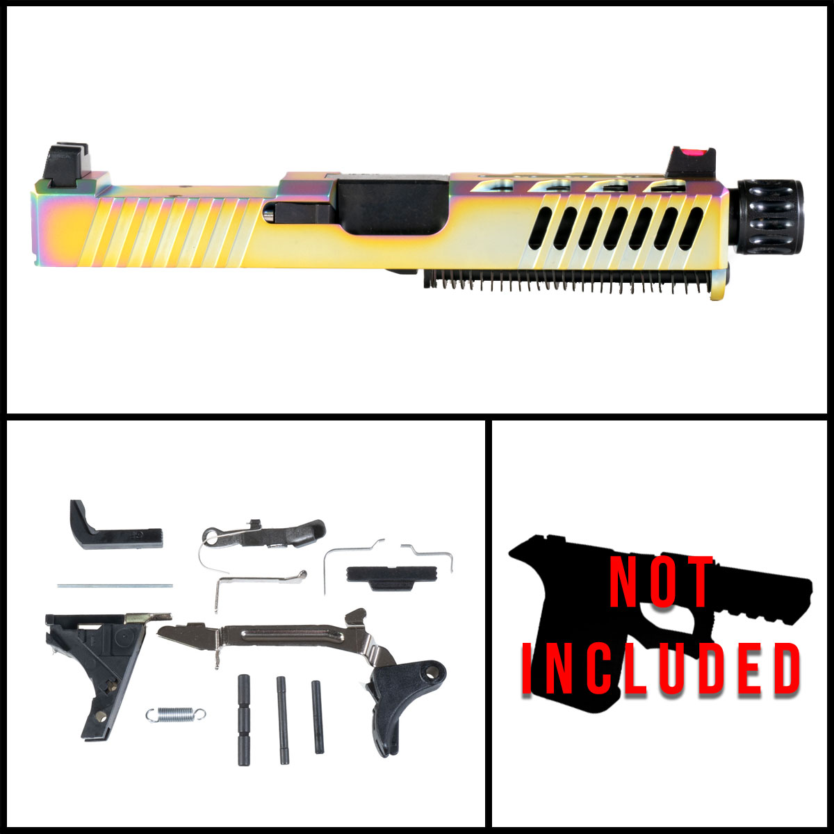 DD 'Viva Velox' 9mm Full Pistol Build Kits (Everything Minus Frame) - Glock 19 Gen 1-2 Compatible