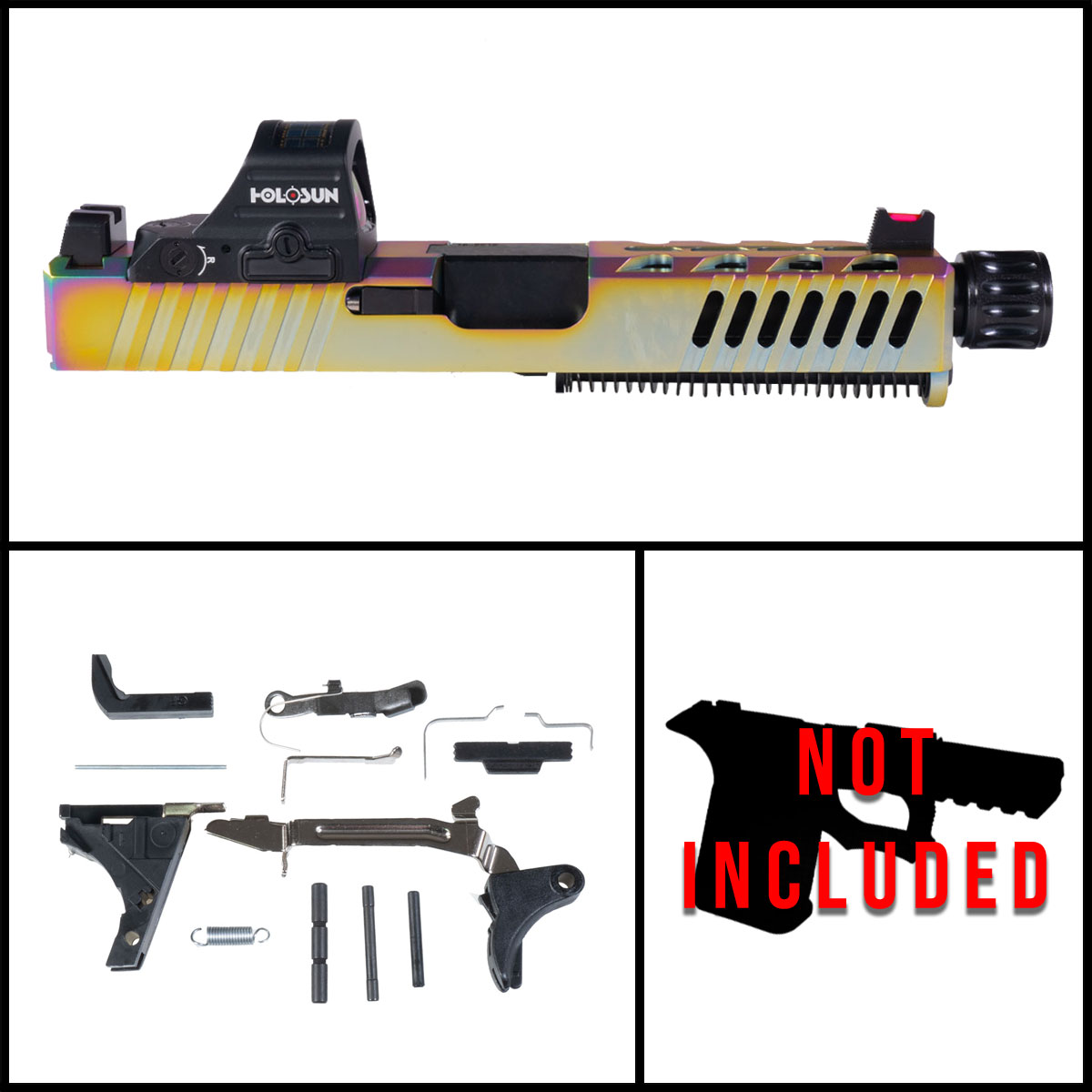 DTT 'Twilight Turbo w/ HS507C-X2' 9mm Full Pistol Build Kits (Everything Minus Frame) - Glock 19 Gen 1-3 Compatible