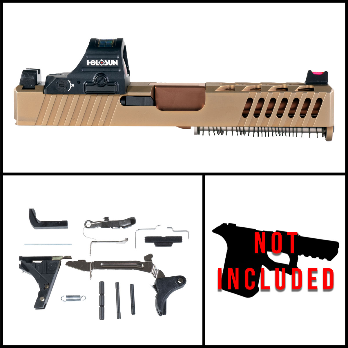 DDS 'Element 29' 9mm Full Pistol Build Kit (Everything Minus Frame) - Glock 19 Compatible