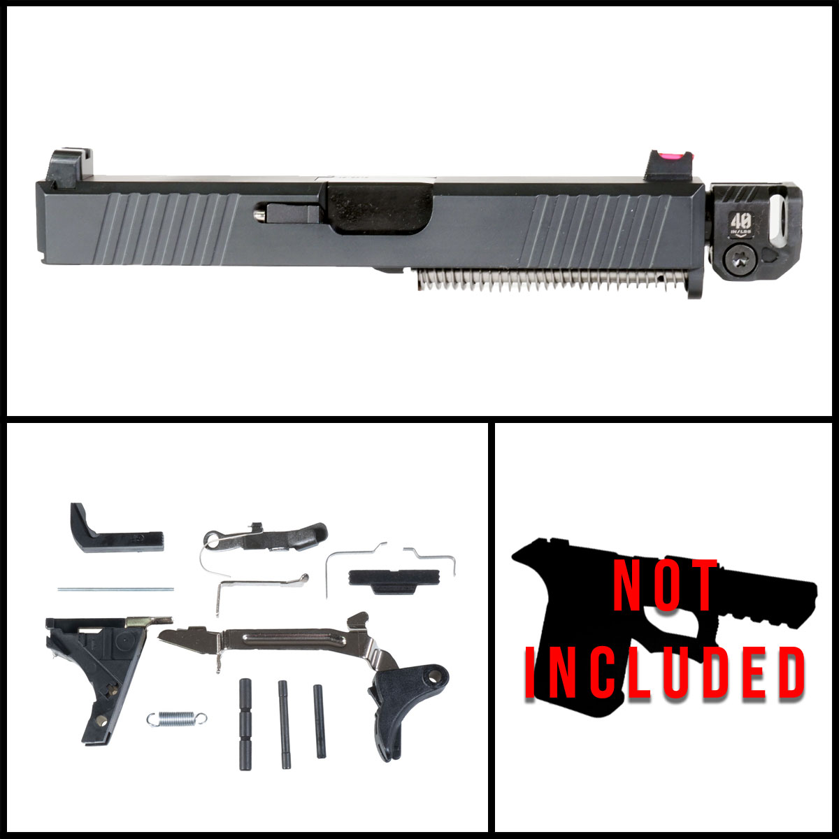 OTD 'Slick Rock' 9mm Full Pistol Build Kits (Everything Minus Frame) - Glock 19 Gen 1-3 Compatible
