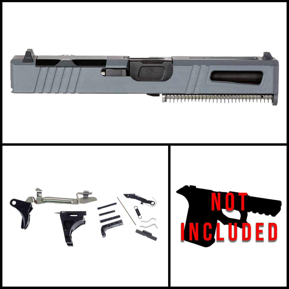 DTT 'Nightwraith's Envy' 9mm Full Pistol Build Kit (Everything Minus Frame) - Glock 19 Gen 1-3 Compatible