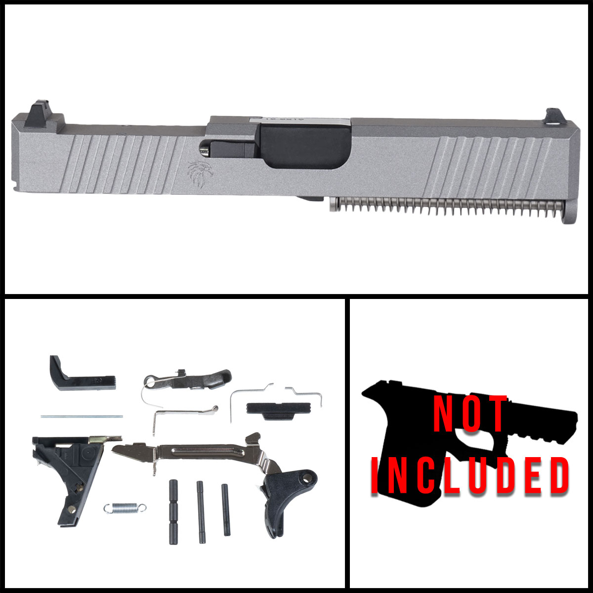 OTD 'Harpoon' 9mm Full Pistol Build Kit (Everything Minus Frame) - Glock 19 Gen 1-3 Compatible