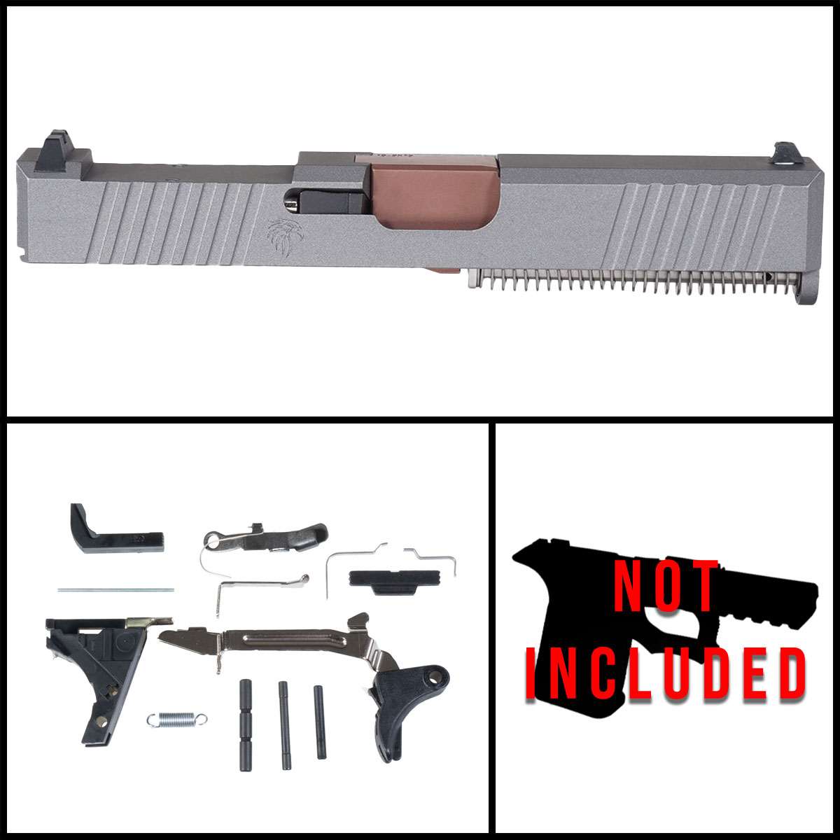 OTD 'HSARM' 9mm Full Pistol Build Kit (Everything Minus Frame) - Glock 19 Gen 1-3 Compatible