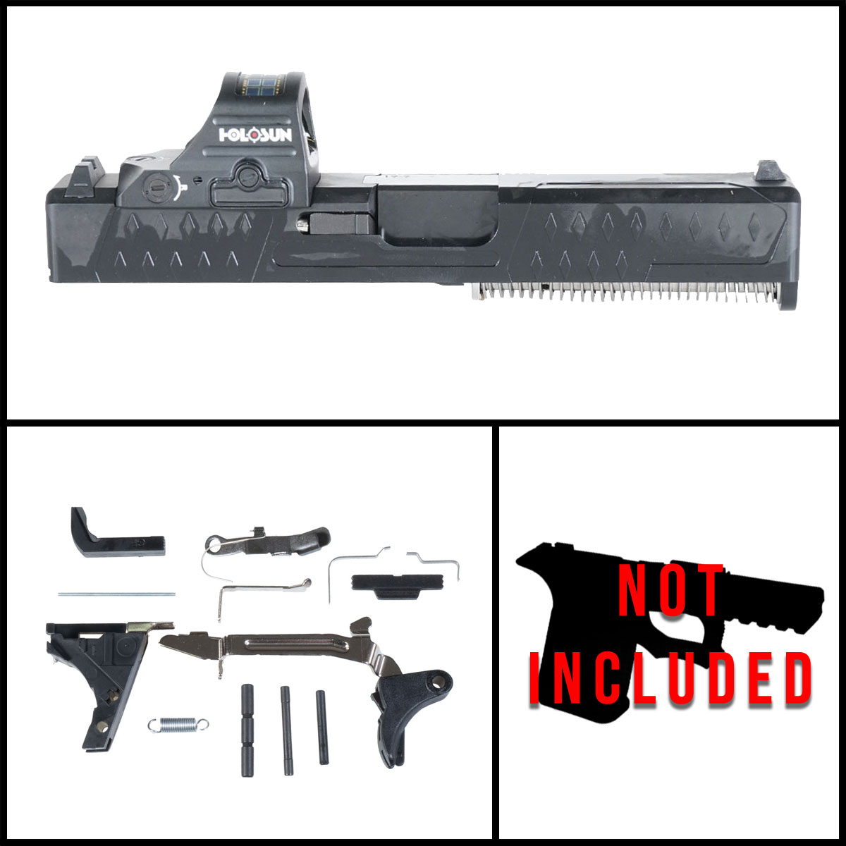 DTT 'Rugged Duty w/ Holosun 507C-X2' 9mm Glock 19 Compatible Full ...