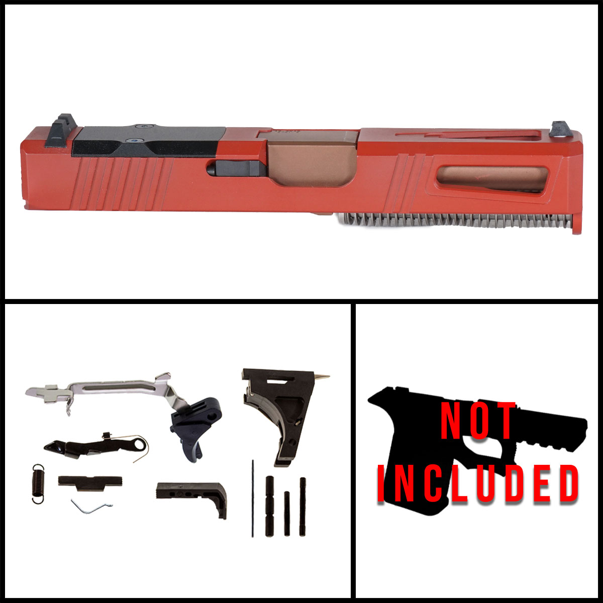 DTT 'Mercury Precision Competitor in Red Crimson w/ Copper Barrel' 9mm ...