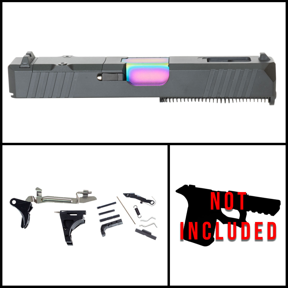 Davidson Defense Star Hop Glock 19 Compatible Full Pistol Build Kit (Everything Minus Frame)