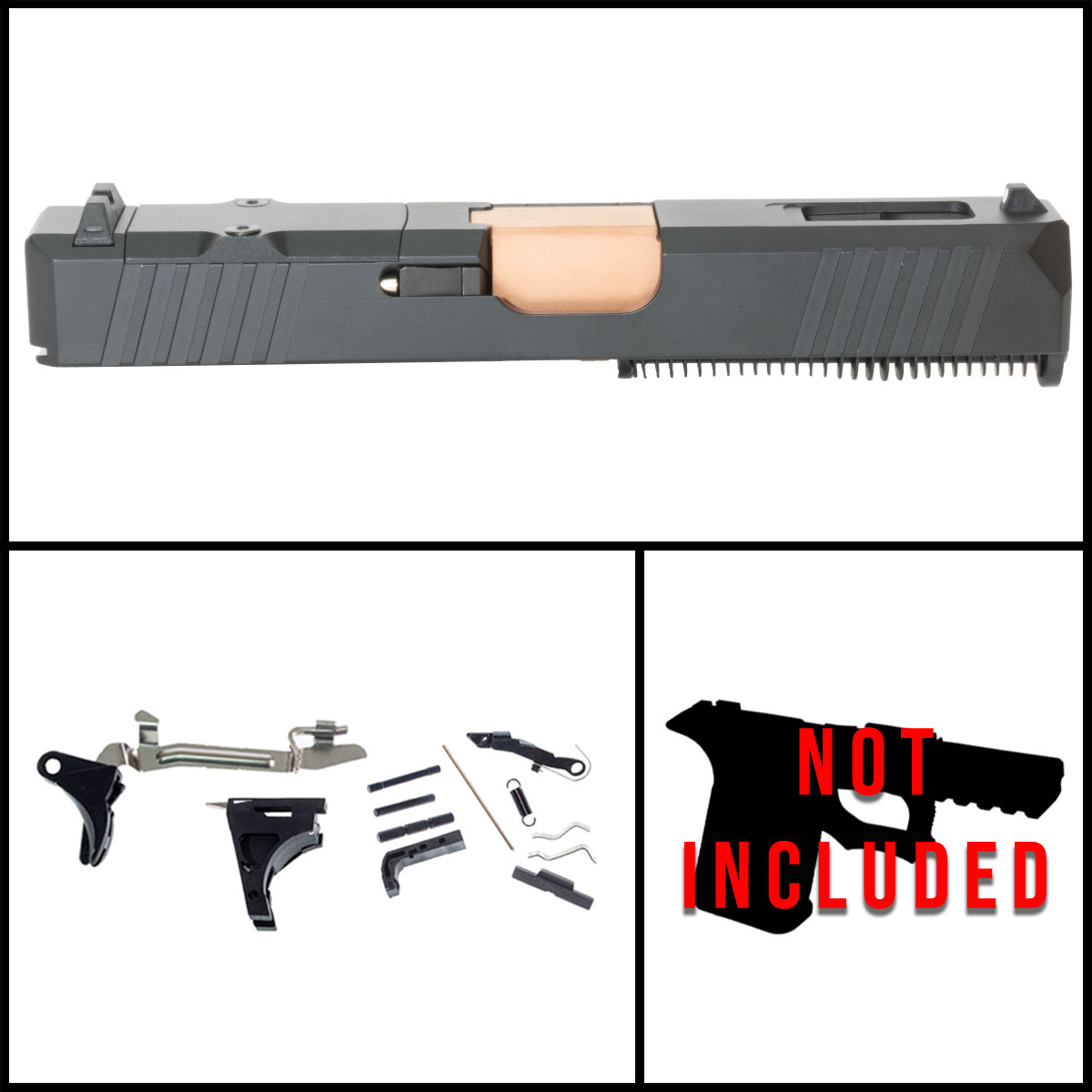 Davidson Defense Galaxy Land Glock 19 Compatible Full Pistol Build Kit (Everything Minus Frame)