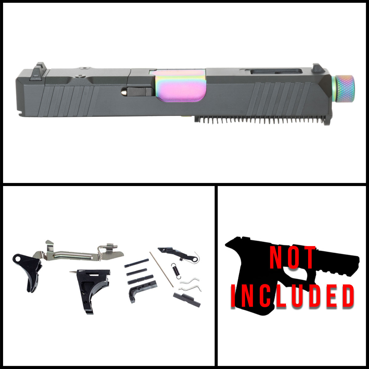 Davidson Defense Penultimate Glock 19 Compatible Full Pistol Build Kit (Everything Minus Frame)