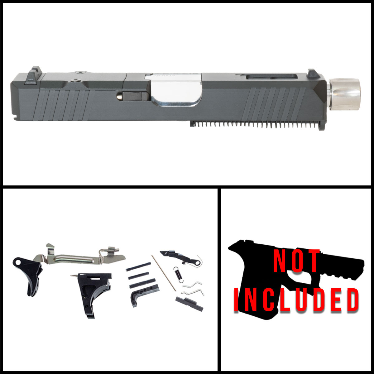 Davidson Defense Withered Root Glock 19 Compatible Full Pistol Build Kit (Everything Minus Frame)