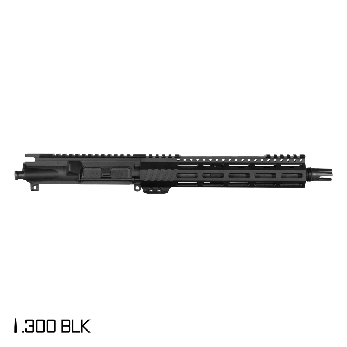 Davidson Defense Aegis 10.5-inch Pistol-Gas 1:8 300 AR-15 Freefloat M-Lok Handguard Pistol Upper Build Kit, Plan B Scorch 3-Prong Flash Hider