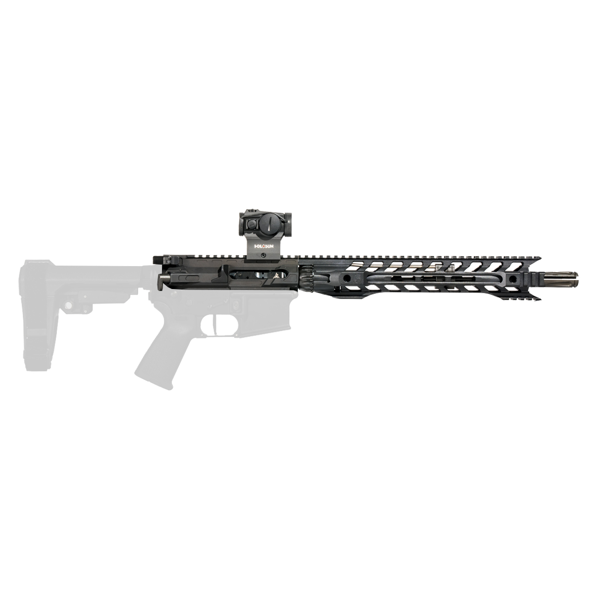 'Quatre' 12.5-inch AR-15 5.56 NATO QPQ Nitride Pistol Upper Build Kit